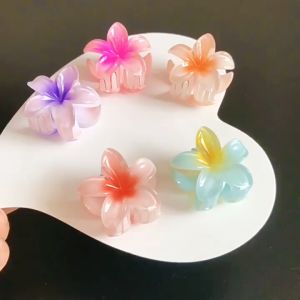 กิ๊บติดผม ลายดอกไม้ ลีลาวดี หลากสี หนีบแน่น สไตล์เกาหลี สําหรับผู้หญิง