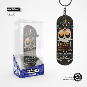 Wooden professional finger skateboard DIY toy skateboard park technology parts deck special effects metal bracket bearings wheel