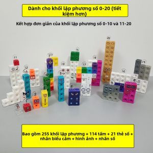 Khối Số Giáo Dục Numberblocks 100 Cái Học Số Từ 1 Đến 10 Và 20 Đồ Chơi An Toàn Không Độc Hại Cho Trẻ Em