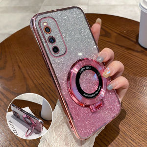 Transparent Silicone Phone Case for iQOOZ1 Vivo Full Cover Anti-Fall Protection Womens Style Creative Luxury Glitter Design