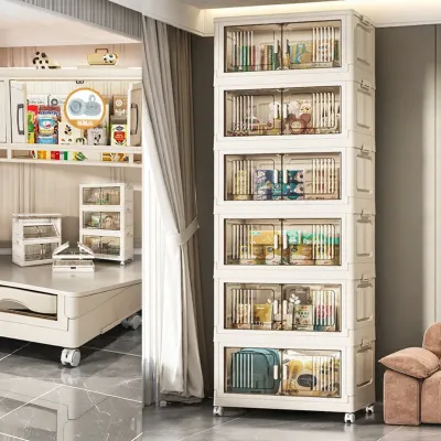 Multilayer Storage Cabinet for Childrens Clothes Toy Snack 33-75cm