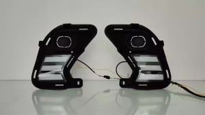 ROMADA | For Toyota Grand Highlander 2024 2025 LED Daytime Running Lights Fog Lights Amber Sequential Turn Signal Light 2 PCS