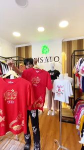 BSL - 127 Kaos Imlek Pria dan Wanita motif "Dragon Lunar" Bahan katun combed Digital Printing Kaos Distro Combed Atas Printing - pakaian wanita - pakaian pria - baju wanita - baju pria - atasan wanita pria - kaos oversize - kaos merah