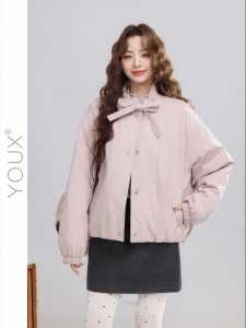 YOUXIANG | Áo Khoác Lông vũ Dài Mỏng Phù Hợp Mùa Đông