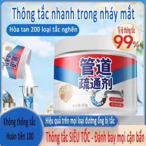 Bột Thông Cống Hỗ Trợ Làm Sạch Tắc Nghẽn Bồn Cầu Đường Ống Nhanh Gấp 5 Lần Và Khử Mùi Hôi Hiệu Quả