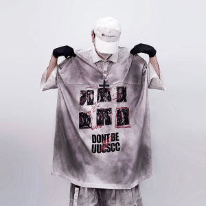Street POLO Collar Loose Vintage Washed T-Shirt