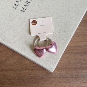 เครื่องประดับผมรูปหัวใจเงินสำหรับเด็ก คลิปผมด้านข้าง ยางรัดผม ไม่ทำลายผม สำหรับเด็กผู้หญิง เครื่องประดับผมสไตล์เกาหลี