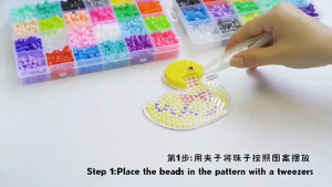 Magic Beads 1000PCS 3D DIY Bead Handmade Craft Kit With Accessories Templates 12 Colours Educational Toy