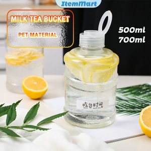 ItemMart Mini Water Bucket Tumbler Creative Mineral Water Bottle 700ml 500ml