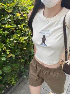 Quần Short Chữ A Nhật Bản Thời Trang Cotton Cho Nữ Cao Cấp Ôm Vừa Vặn Quần Tây Có Túi Cho Mùa Hè