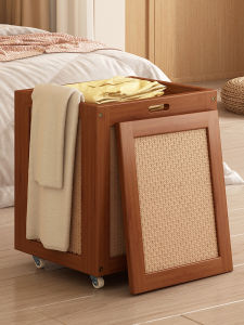 CHUJUN | New Chinese Style Wicker Laundry Hamper with Large Capacity
