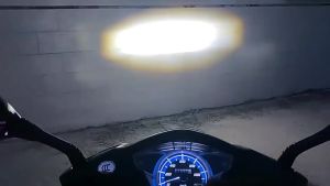 Motorcycle T19 Led Headlight Bulbs High and Low Dual Color White+yellow