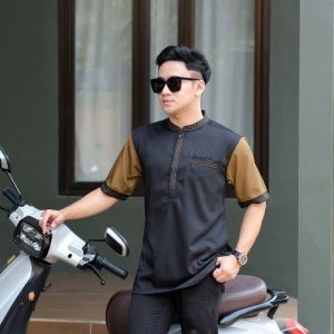 Baju Koko Pria Lengan Pendek/Baju Muslim Remaja