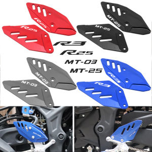 อุปกรณ์เสริมดัดแปลงเหมาะสำหรับยามาฮ่า R3 R25 mt25 mt03แผ่นป้องกันแผ่นด้านข้างตกแต่งปีกเท้าเหยียบด้านหน้า