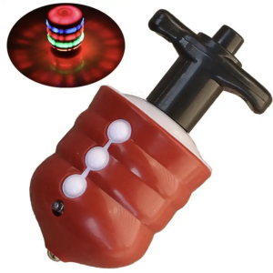 Spinning Top Colorful Flash LED Light Laser Music Gyroscope Childrens Wood Luminous Hand Spiner Classic Toys Kid Christmas Gift