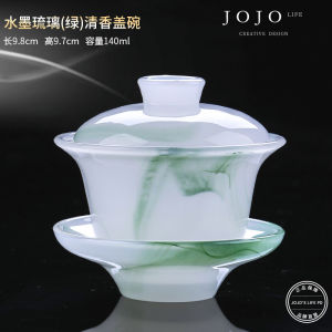 Large Size Three Elements Bowl Tea Set Non-Scalding Glass Lid Tea Cup Jojos L.P.D Purple Spring Gap High Quality Tea Utensils