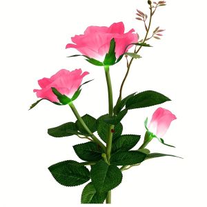 Solar Powered Rose Flower Garden Decorative Lights Outdoor Lighting Landscape Rose Ground Stakes Festive Gift