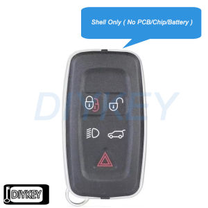 5 Buttons Case Smart Remote Car Key Fob Shell Cover Replacement for Land Rover Range Rover Sport LR4 2010 2011 2012 KOBJTF10A