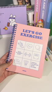 Basic A5 Exercise Diary (6 months) ไดอารีบันทึกการออกกำลังกาย