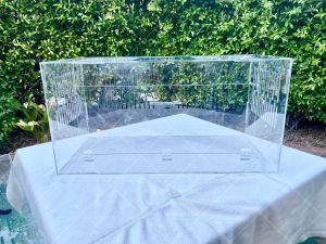 ตู้อะคริลิคใส สำหรับใส่สัตว์เลี้ยง หมูแฮมเตอร์ ดอร์เม้าส์ งู เม่น รูระบายอากาศ 5 mm.