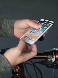 [Loveme258]Bicycle silicone cell phone holder rotatable multifunctional navigation electric car cell phone holder自行车