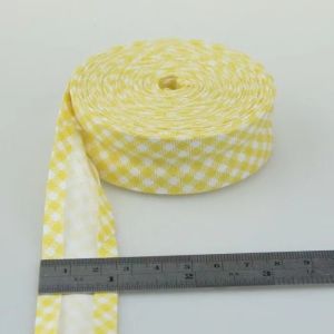 Ruộng Vải Cotton Gấp Đơn 25mm Cuộn 5m Chất Liệu Vải Gân Chéo Dùng Để Viền Trang Trí May Mặc Thủ Công Họa Tiết Hoa Cổ Điển