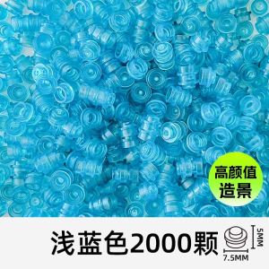 Transparent Ocean Particle Sea Water Beach Scenery Titanic Building Blocks Toy Compatible with Lego for Children above 6 Years