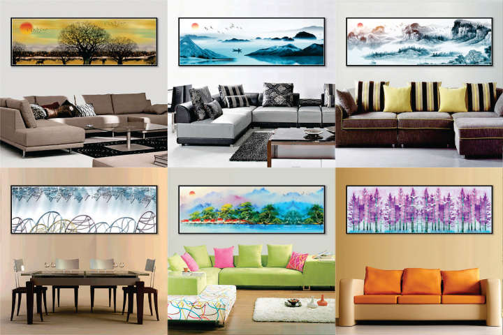 Tranh thành phố hiện đại, tranh canvas khổ lớn, tranh trang trí khách sạn