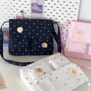 Mismi Sofie Bag Tas Selempang Wanita Flower Korean Style Messenger Sling Bag Perempuan Stylish - 36W