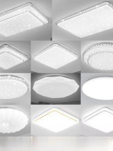 Acrylic Ceiling Light Cover Bedroom round Square Rectangle Shape 35cm Lighting Kit with Base Home Decor Lighting Accessories