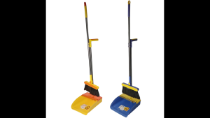Lightweight 180° Broom Brush and Comb Teeth Dustpan Set with Long Handle