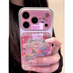 Sanrio | Ốp Điện Thoại Silicone Chống Sốc Sanrio Hello Kitty Drip Glue Dành Cho iPhone 17/16/15/14 Pro Max - Mặt Lưng Bảo Vệ Với Cửa Sổ Lớn