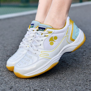 Ultra-Light Badminton Shoes Men Women Tennis Training Shoes Breathable Professional Competition Shoes Shock-Absorption Rubber Sole