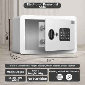 deli | Fingerprint Password Safe 20cm
