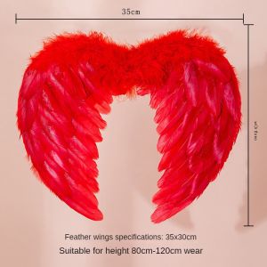 White Angel Feather Wings Festival PartyDecoration Props Scene Decoration Children Adult VictoriasSecret Fashion ShowPerformance