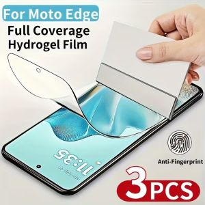 3Pcs Hydrogel Film For Motorola Edge 50 40 60 Neo Pro Moto 60s 70 2023 2024 Edge 60 50 Fusion HD Screen Protector