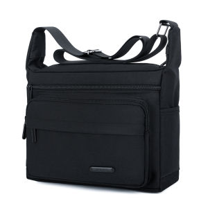 Casual Mens Bag New Large Capacity Single Shoulder Travel Bag Simple Business Crossbody Bag for Youth