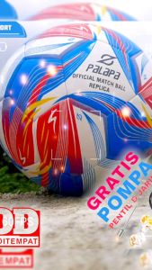 Palapa Size 5 Official Match Ball Replika Premium - Bola Sepak Indonesia BRI Liga 1