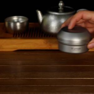 Tiartisan Titanium Ultralight Portable Mini Alcohol Stove Outdoor Camping Liquid/Solid Alcohol Pocket Stove With Cover/Stand