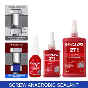 2025 hot selling screw adhesive 243/271 anaerobic adhesive anti loosening and anti slip sealing thread locking agent anti slip