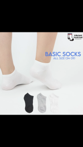 Kaos Kaki Pendek Wanita Katun Polos