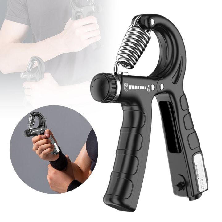 HANDGRIP ADJUSTABLE 5 - 60 KG ALAT LATIHAN OTOT/PENGUAT TANGAN ADJUSTABLE SPRING PORTABLE PELATIH OTOT LENGAN TERMURAH
