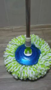 Cây lau nhà 360 độ mâm inox chổi lau nhà tự vắt thông minh xoay 360  cây lau inox kèm bông lau Microfiber siêu thấm hút