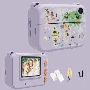 2.0 Inch Portable Digital Childrens Mini Thermal Instant Photo Printer Multifunctional Digital Instant Thermal Print Camera Play Games and Music HD Kids Camera MOS Imaging Sensor Gift for Kids