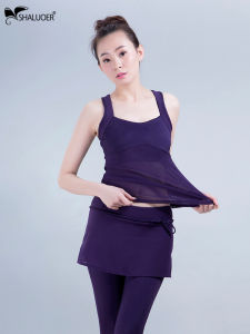 ชุดโยคะวิสัยทัศน์แห้งเร็วสำหรับผู้หญิง ชุดวิ่ง ชุดกีฬา เสื้อกั๊ก กางเกงกระโปรง ชุดออกกำลังกายสำหรับผู้เริ่มต้น แฟชั่น