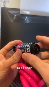 Khóa xe đạp dây lõi thép 5 số dài 120cm – Chọn Màu – Bộ Khóa Xe Máy Thông Minh Chống Trộm Cao Cấp Chính Hãng dododios