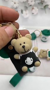 Creative Starbucks Milk Tea Cup Key Chain Cartoon Car Pendant Doll Jewelry Cute Bag Charm Key Chain