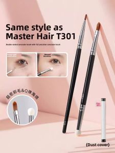 Double-Ended Concealer Brush Sharp Tip Eyeliner Nose Shadow Blade Eye Makeup Brush Long Handle Chinese Brand HZJ-060503