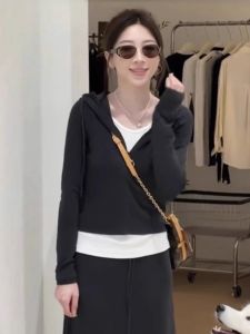 XUECAIQI | Korean Style Lazy Fashion Hoodie & High Waist Skirt Set
