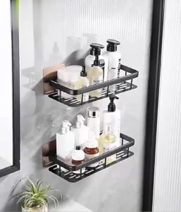 ชั้นวางติดผนัง ที่เก็บของในครัว ชั้นวางของในห้องน้ํา ชั้นวางอลูมิเนียมติดผนัง ประกอบง่าย ไม่ต้องเจาะผนัง ใช้งานได้นาน